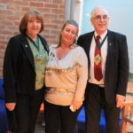 Sarann with the Deputy Mayor and Mayoress