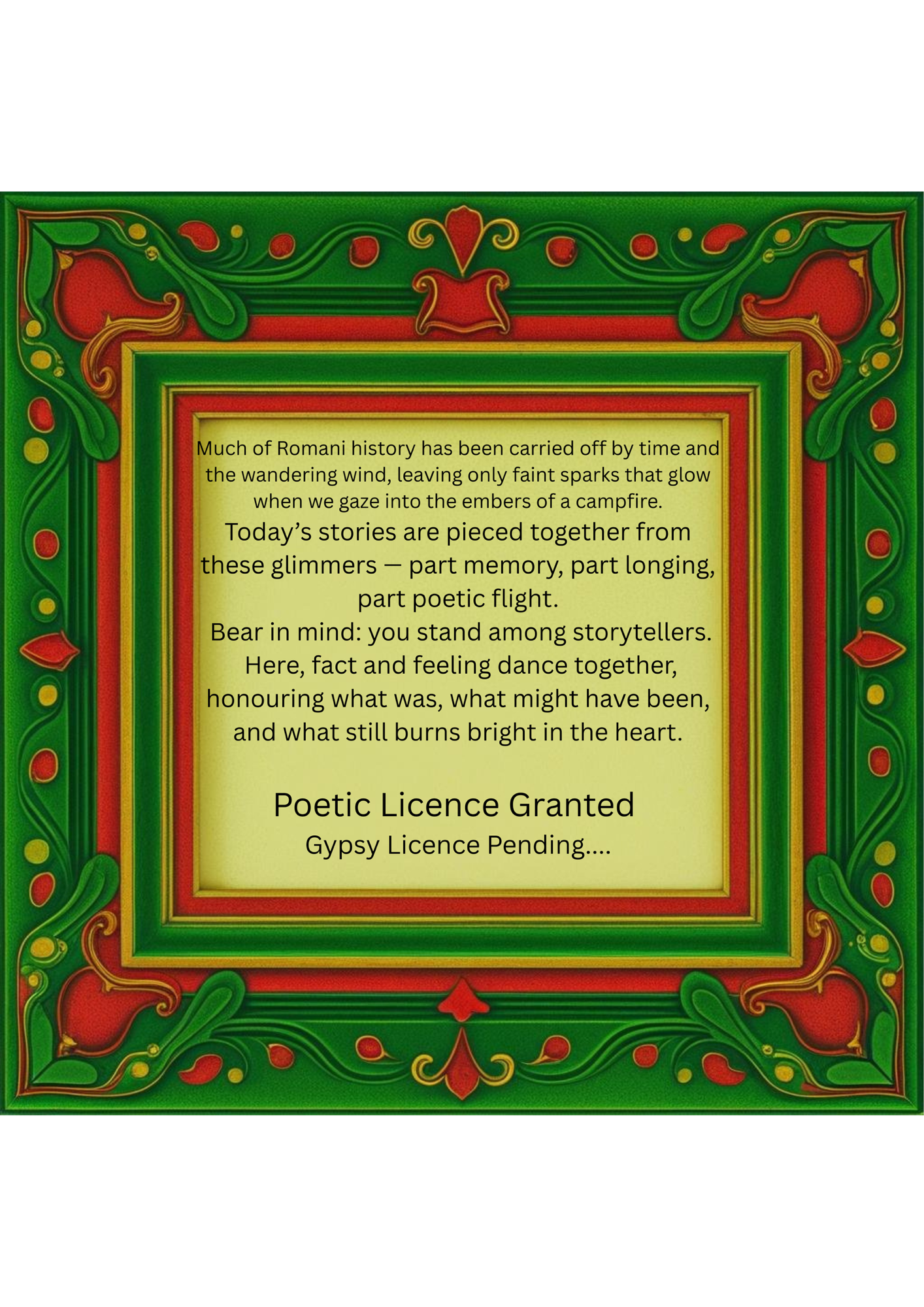 We Will Be Here: Proud Gypsy Travellers First Steps into Spoken Word and Craft